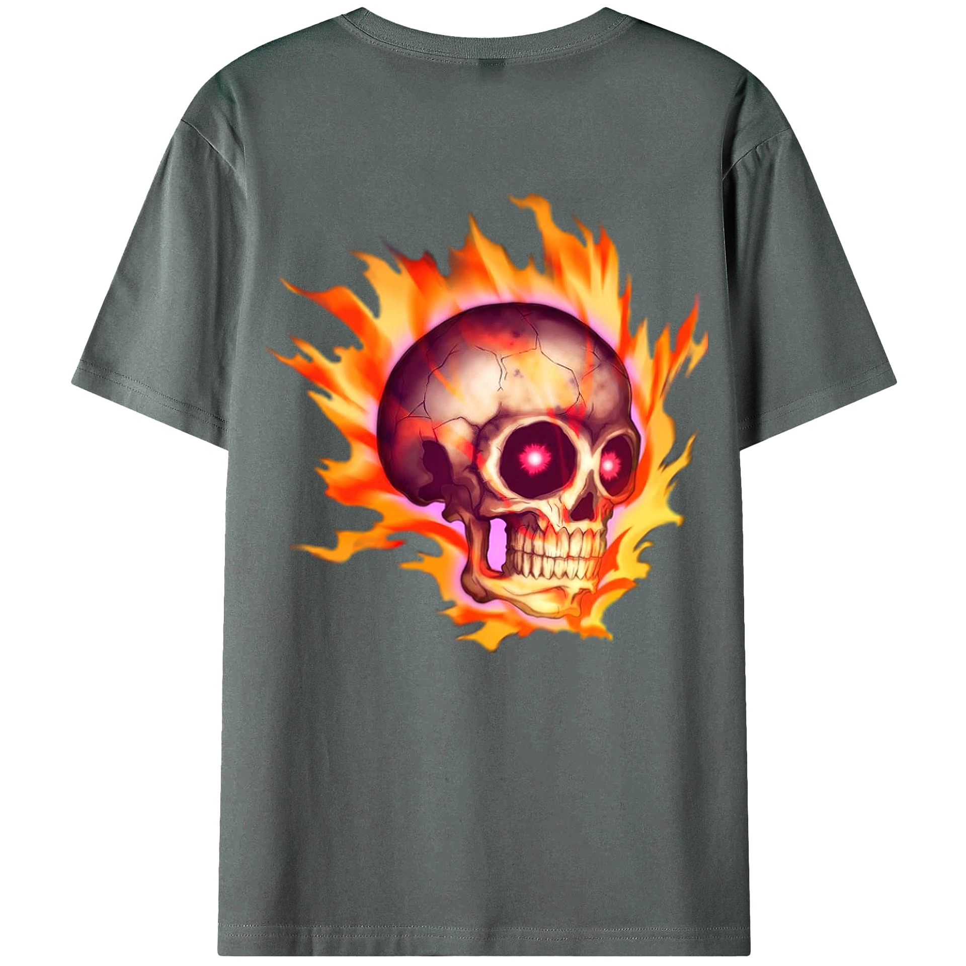 （画像用） 遊☆戯☆王 Yu-Gi-Oh! 綿100％ メンズ半袖Tシャツ（バックプリント） 通気性